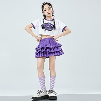 Amazon | [WJ-SISI] 女の子 へそ出し キッズ ダンス衣装